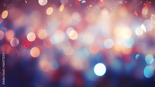 beautiful defocused holiday background with glitter. blurred background with lights © BornHappy