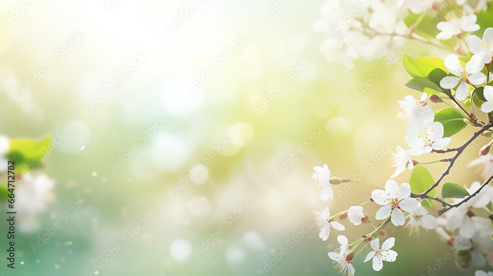 Spring background blur holiday wallpaper. beautiful bokeh spring background