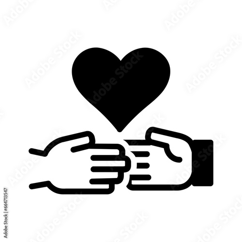 solid black icon for Relational