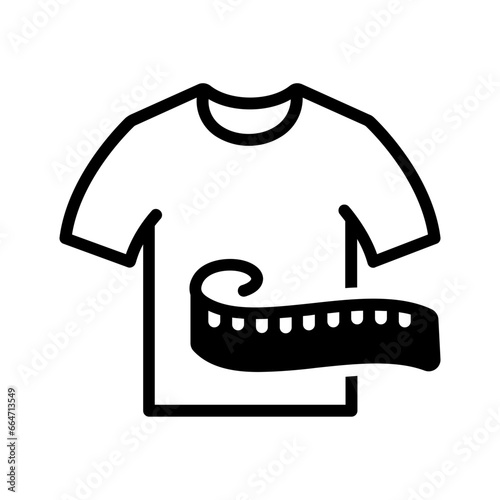 solid black icon for Measurement
