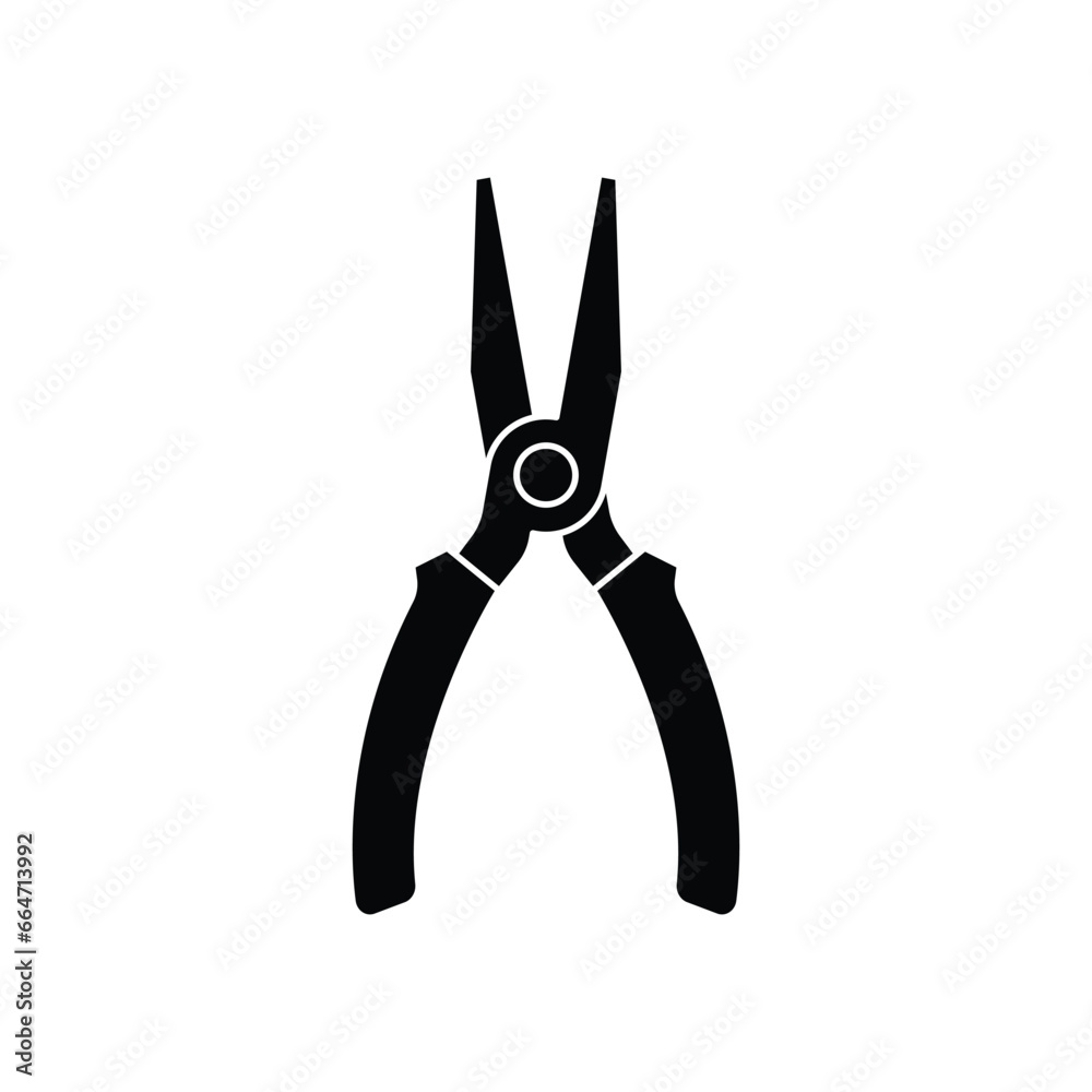 Pliers icon design. isolated on white background. vector illustration Pliers icon design. isolated on white background. vector illustration