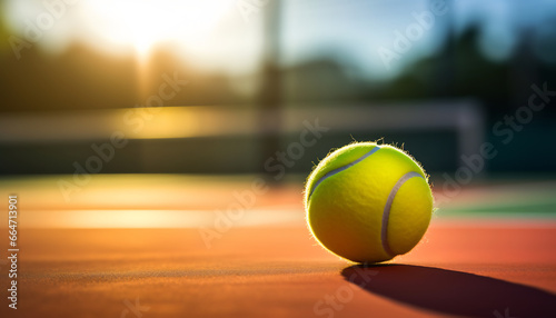 tennis photo in the middle of the tennis court © Miftakhul Khoiri