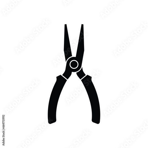 Pliers icon design. isolated on white background. vector illustration
