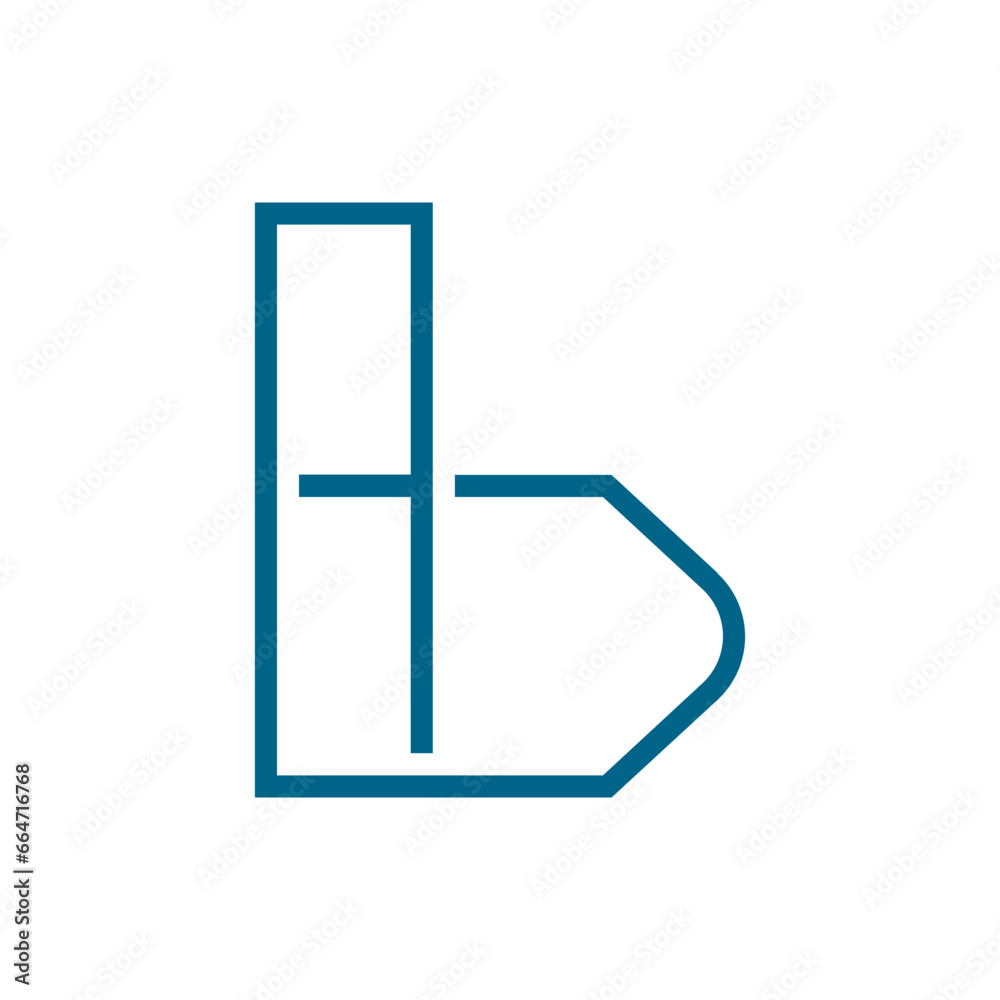 Monogram initial b letter mark logo design. Monogram design vector b logo. Monogram initial letter mark b logo. Design simple b monogram