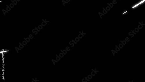 Wallpaper Mural 5 element effect 2D Explosive Motion graphic of shape and line . Fast movement of modern style Torontodigital.ca