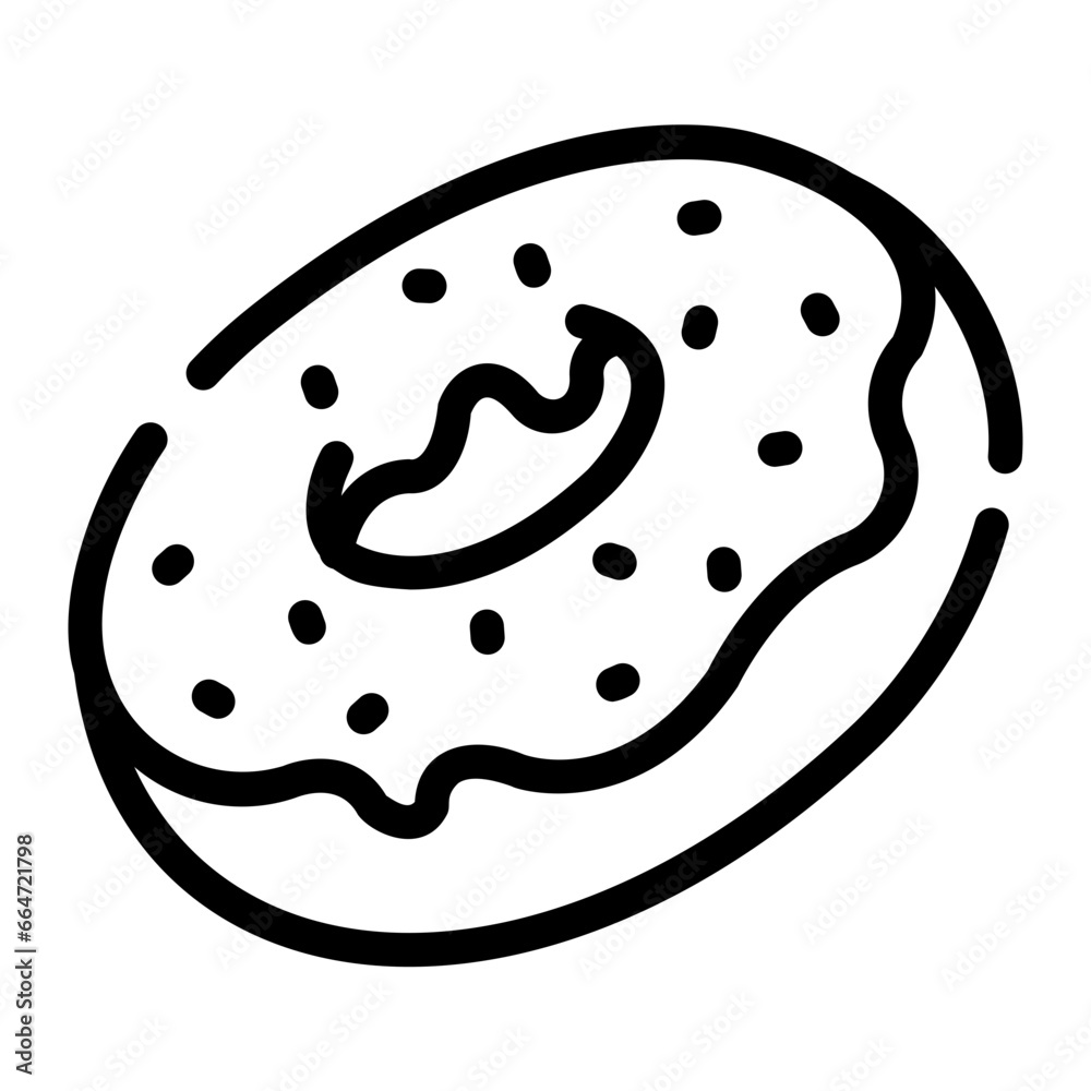 donut Line Icon