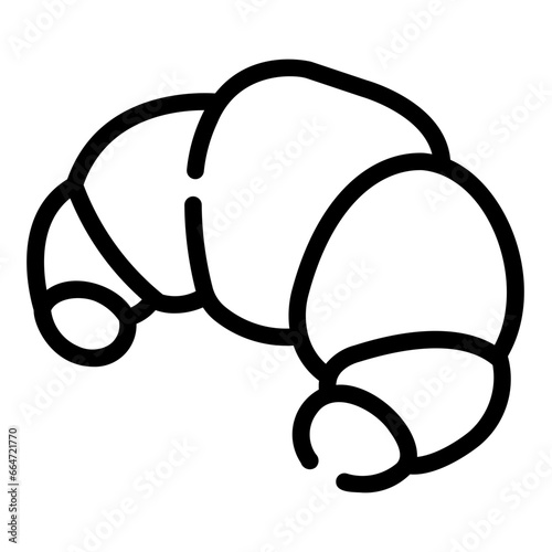 croissant Line Icon