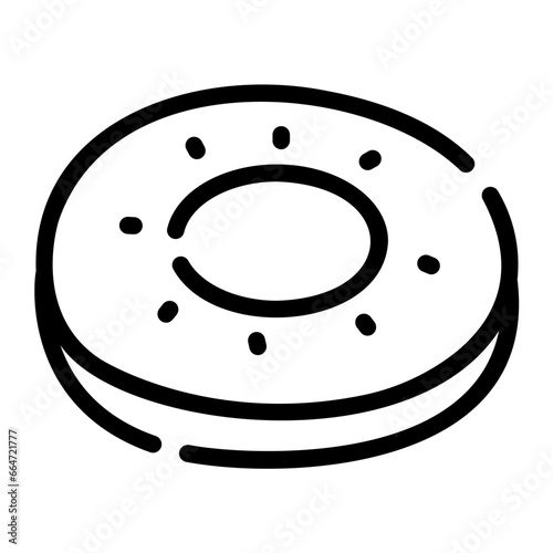 biscuit Line Icon