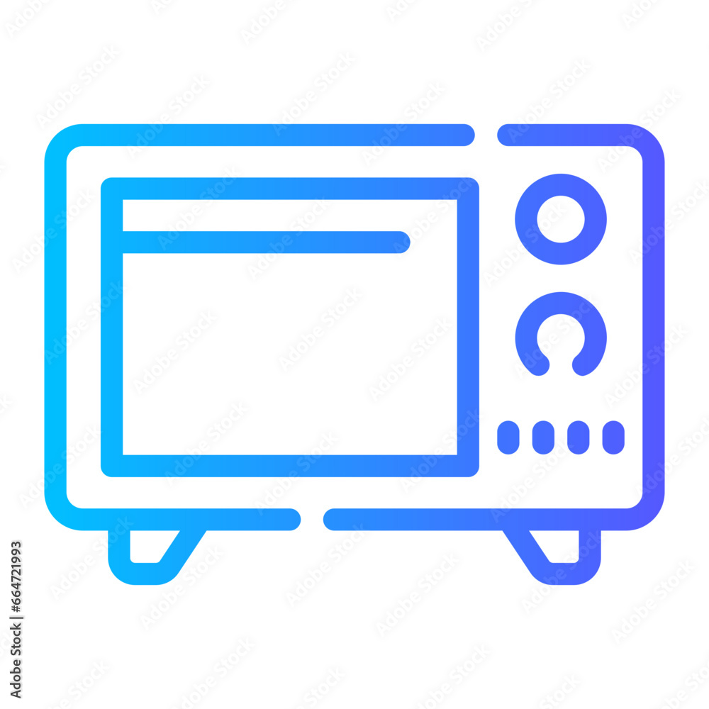 oven Line Gradient Icon oven Line Gradient Icon