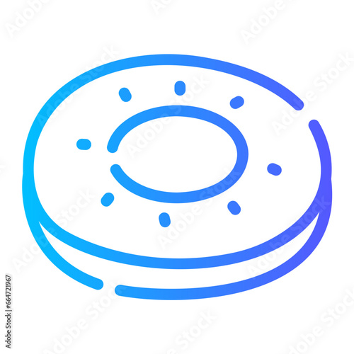biscuit Line Gradient Icon