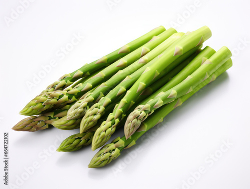 Asparagus Studio Shot Isolated on Clear Background, Food Photography, Generative AI