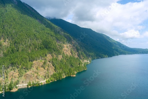 Lake Cushman and the Olympic Mountains © George