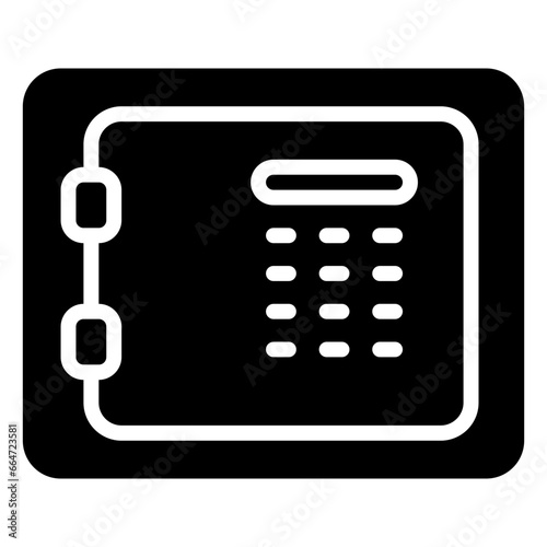 Strongbox icon, glyph icon style