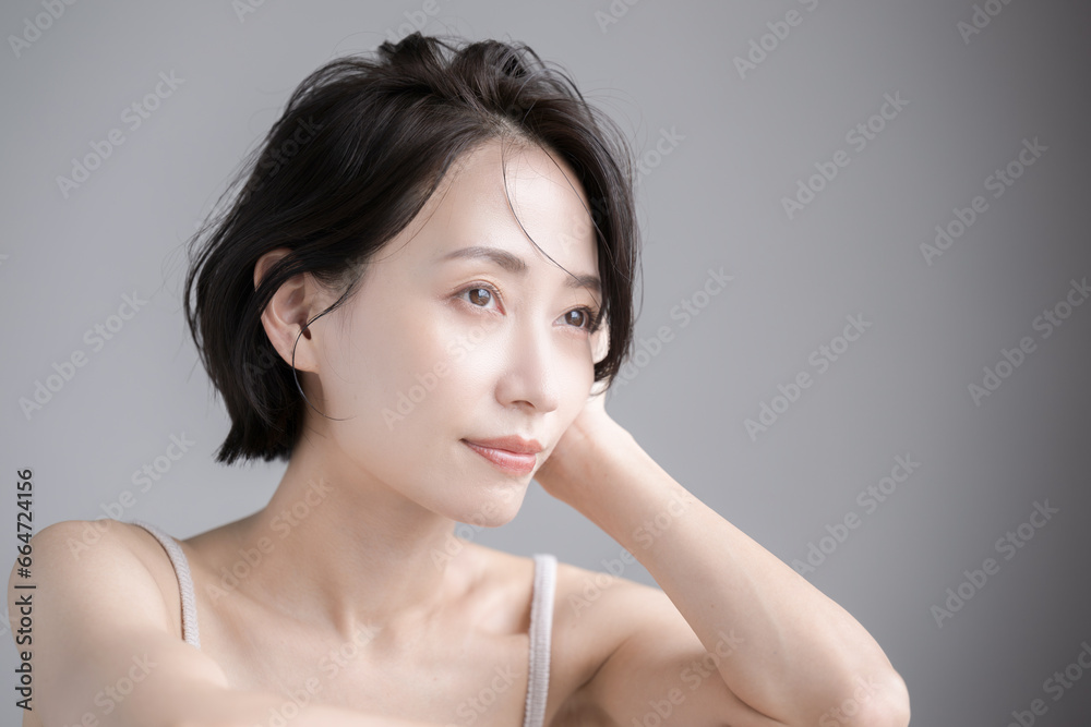 Beauty image of Asian women with beautiful skin texture Beauty image of Asian women with beautiful skin texture