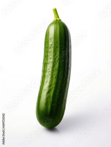 Cucumber Studio Shot Isolated on Clear Background, Food Photography, Generative AI
