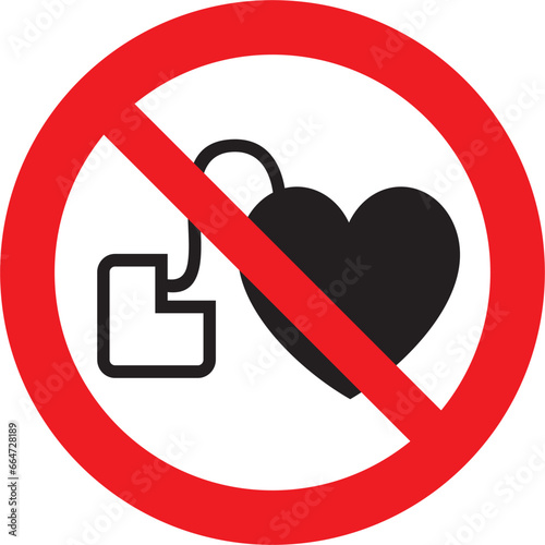 prohibido, no se permite el ingreso con marcapasos, riesgo de salud, atención, precaución, prohibited, no entry with pacemakers allowed, health risk, attention, caution 
