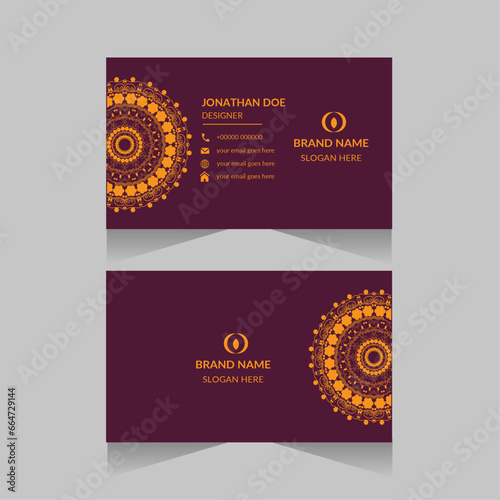 Luxury business card design (ID: 664729144)