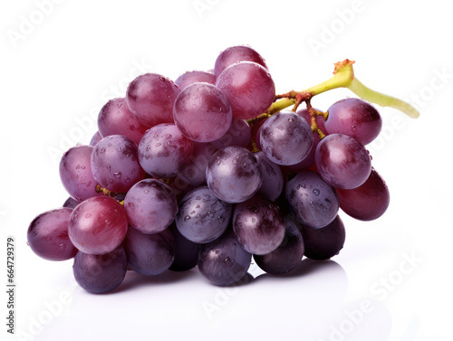 Grapes Studio Shot Isolated on Clear Background, Food Photography, Generative AI