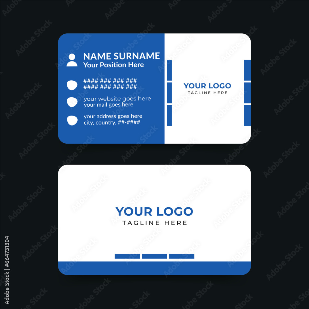 Healthcare doctor professional visiting business card template Healthcare doctor professional visiting business card template