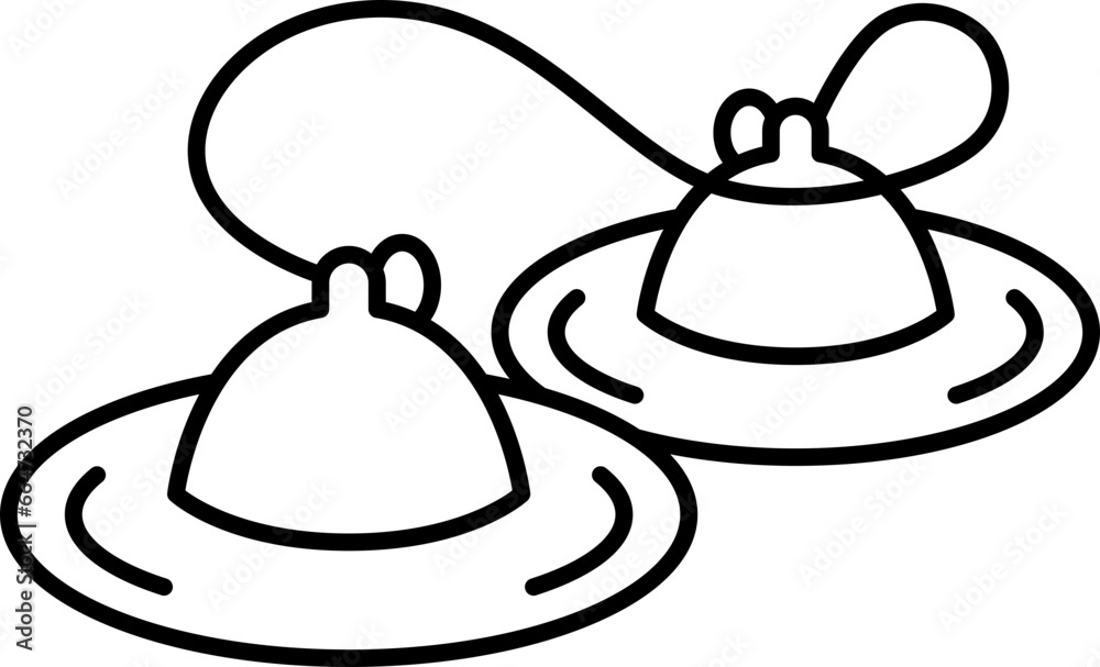 Fototapeta premium cymbals icon