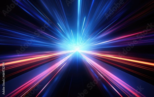 Speeding light lines backgr...