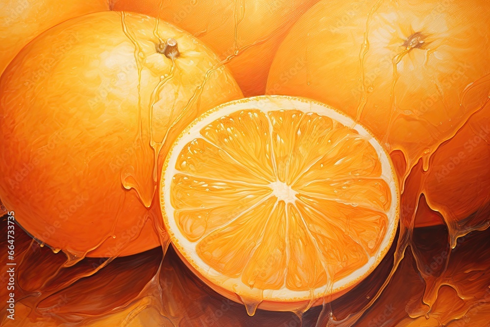 Apricot Orange Color A Juicy Fruit Texture Image that Delights the