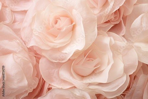 Champagne Pink Color: Delicate Rose Petal Texture - A Captivating Image of Subtle Elegance, generative AI © Michael