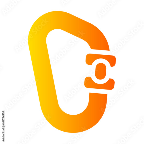carabiner Gradient icon