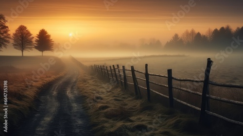 sunrise in the fog © faiz