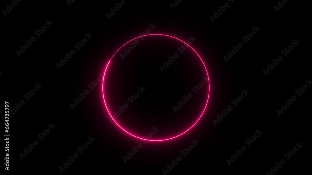Saber neon circle