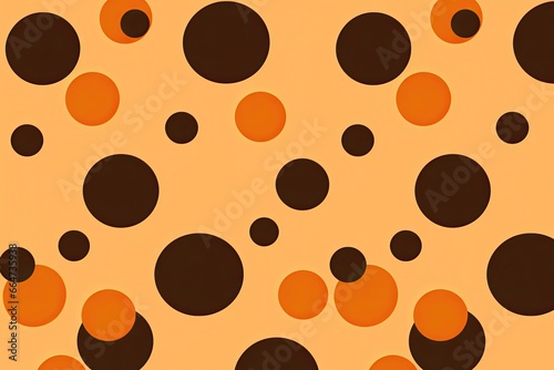 Complementary Colors for Brown: Modern Dotted Background | Seamless Visuals, generative AI
