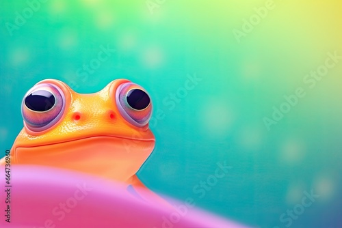 Frog Color: Abstract Pastel Gradient Texture Background - Vibrant and Eye-catching Visual, generative AI