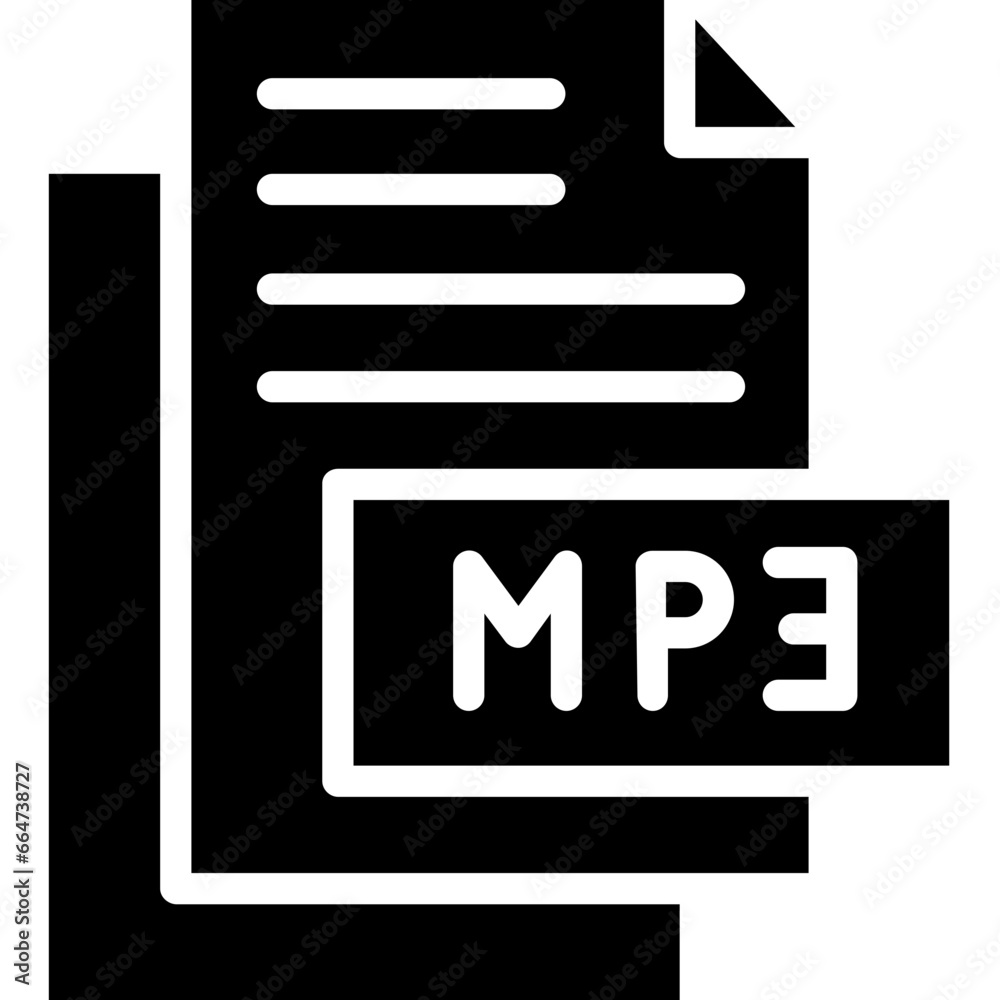 Mp3 vector line icon .svg Mp3 vector line icon .svg