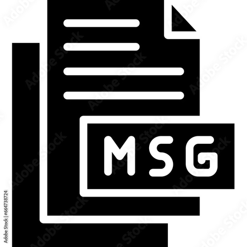 Msg vector line icon .svg