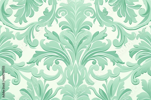 Mint Green Color Fashion: Elegant and Simple Decorative Patterns for Trendsetters, generative AI