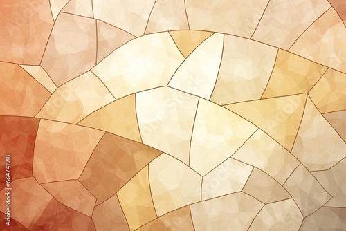 Tan Color Mosaic Structure Vintage Abstract Illustration: Captivating and Timeless Artwork, generative AI