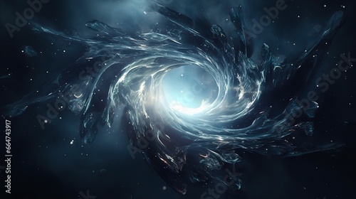 abstract background with black hole photo