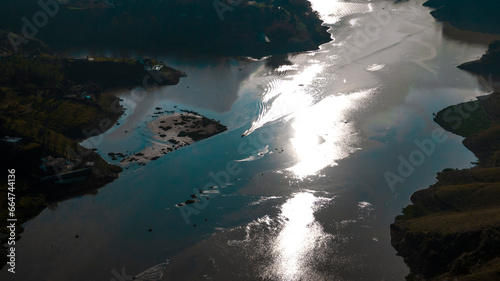 aerial view of the world