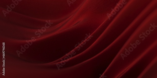 Red satin or silk fabric. Flowing cloth