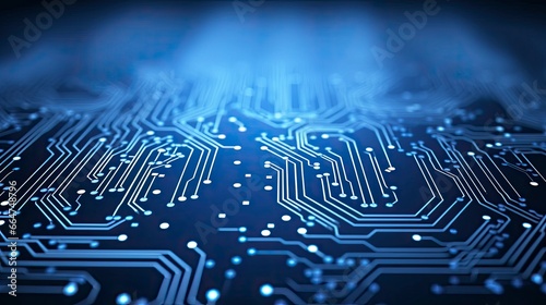 Circuit Board Background. Computer, Data, Technology, Artificial Intelligence.