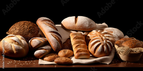  Image Of Many Different Breads And Buns Background