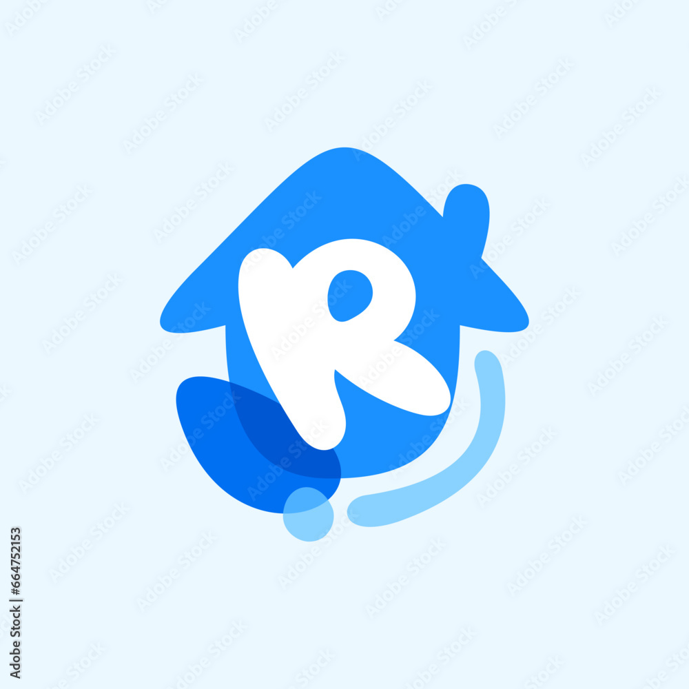 Sign R house logo Design. Letter R home logo design vector. Abstract logo design for real estate company business. Sign R house logo Design. Letter R home logo design vector. Abstract logo design for real estate company business.