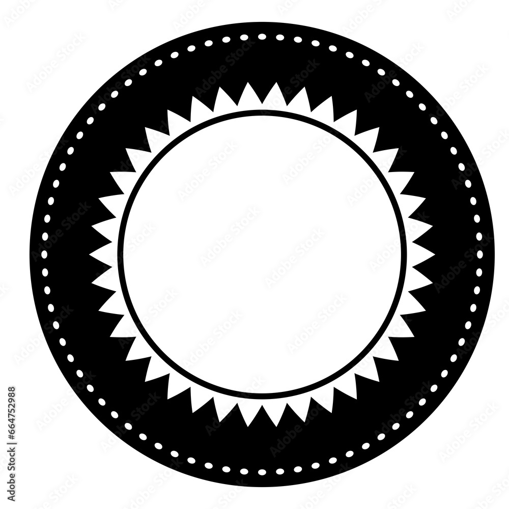 Digital png illustration of black circle with circle star on transparent background Digital png illustration of black circle with circle star on transparent background
