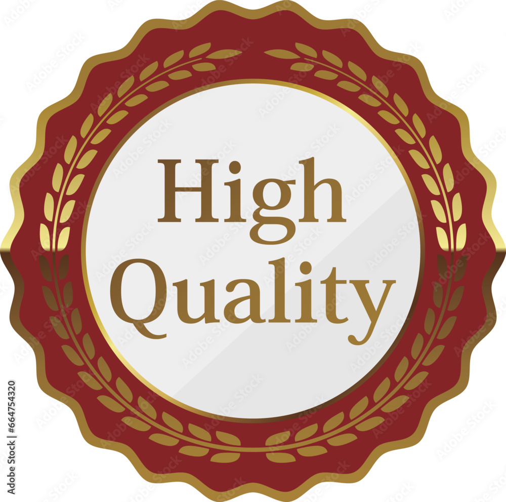 Obraz premium 高級感のあるハイクオリティエンブレム レッド&ゴールド