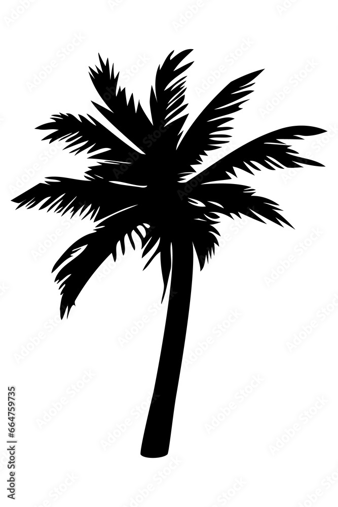 Obraz premium Palm tree silhouette