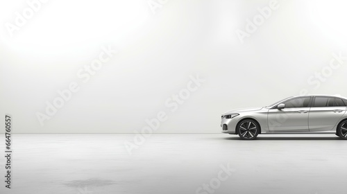 Banner design for car maker or car dealer with copyspace for text. generative AI