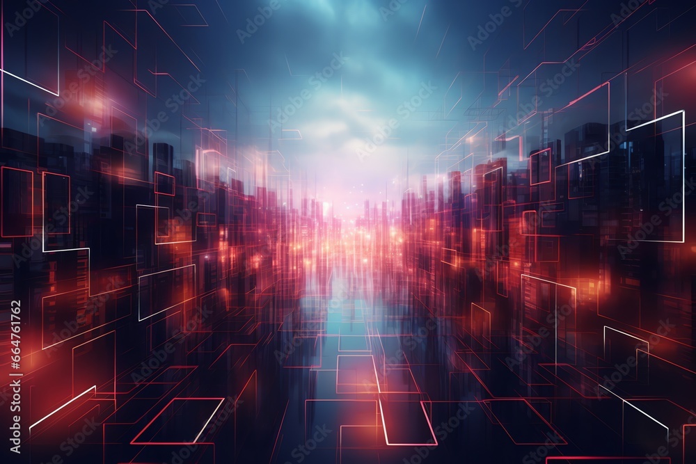 Fototapeta premium abstract futuristic technology background