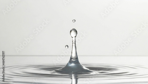 Close-Up Water-Drop on White
