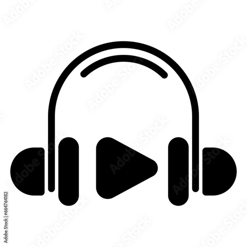 Audio icon, line icon style