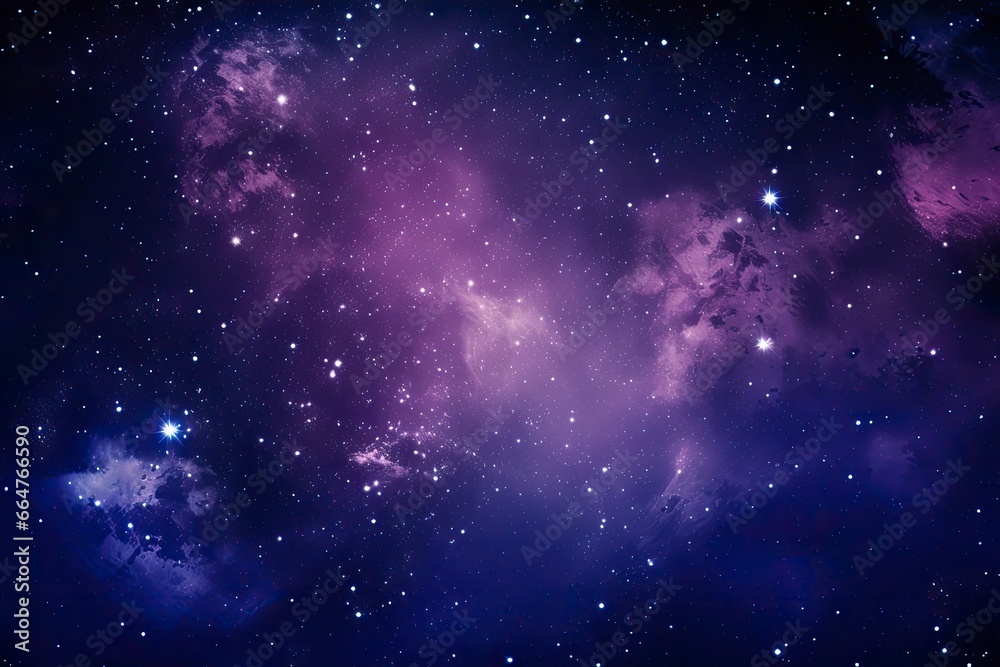 Purple Galaxy space stars in Outer Space.